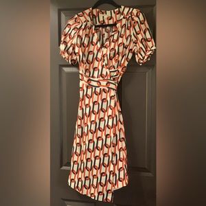 100% Silk Banana Republic Wrap Dress